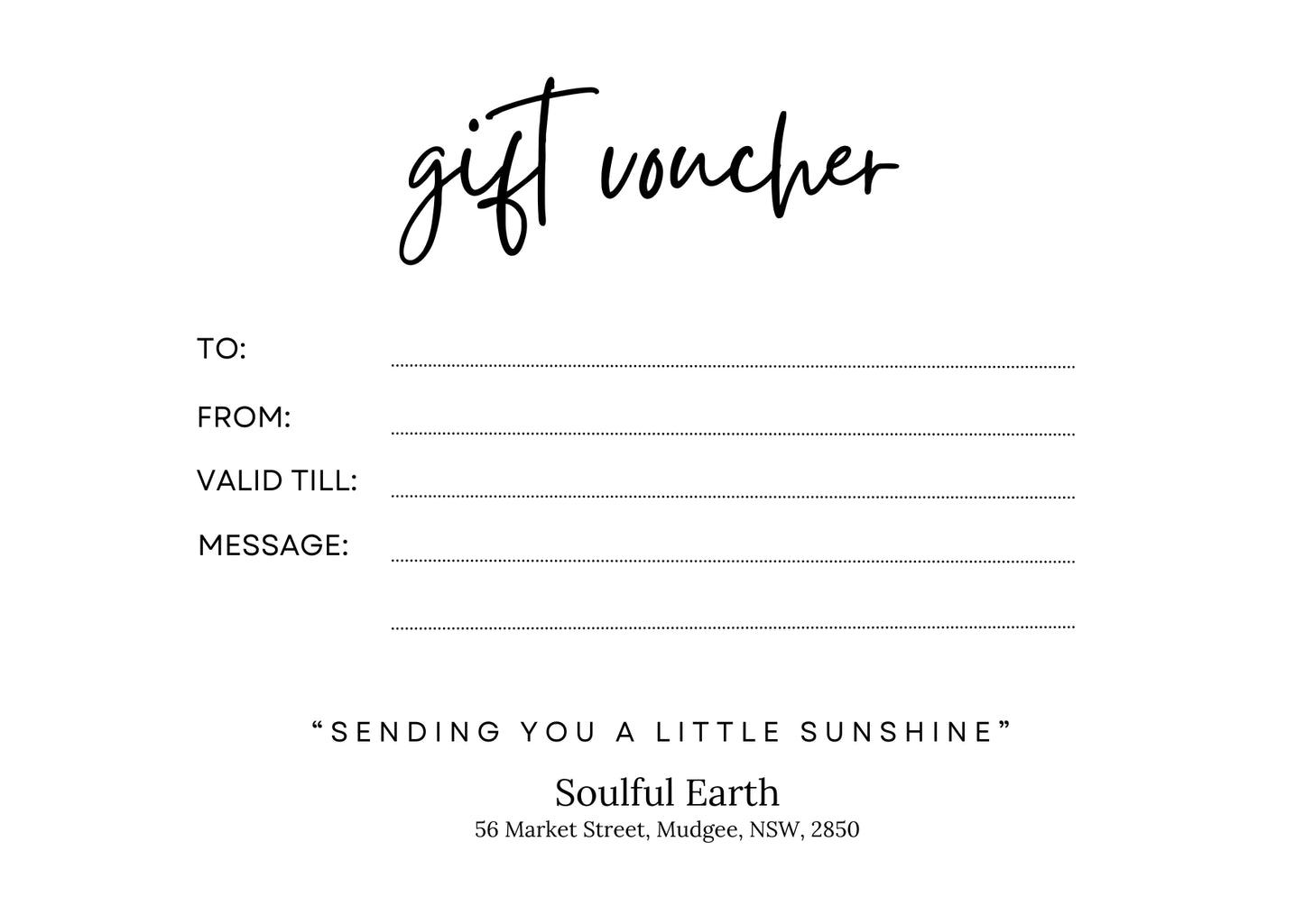 Gift Card (Online Redeemable)