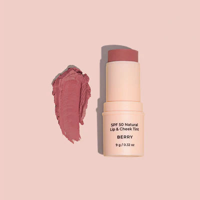 SPF 50 NATURAL LIP & CHEEK TINT - BERRY