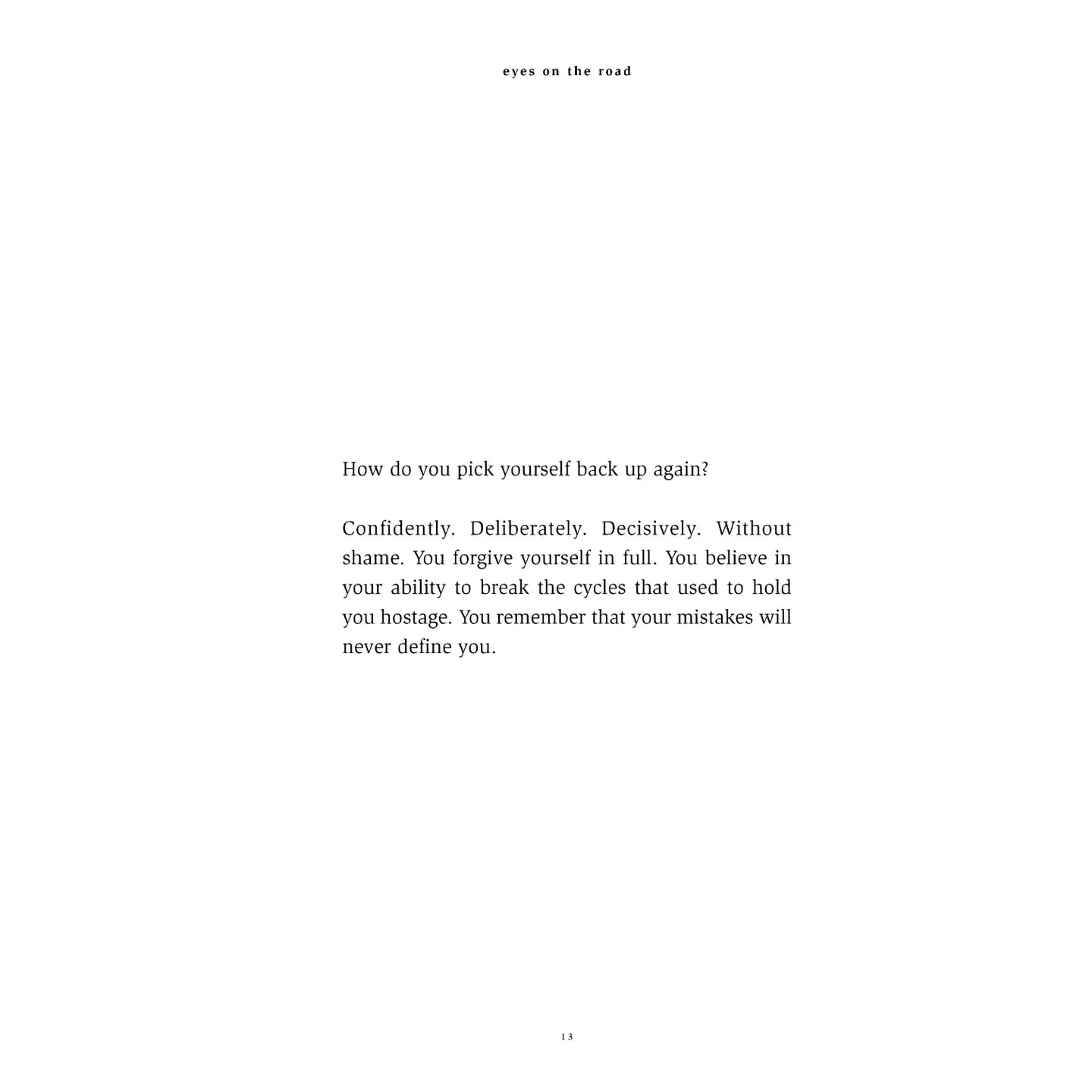 Eyes On the Road - Poetry Book