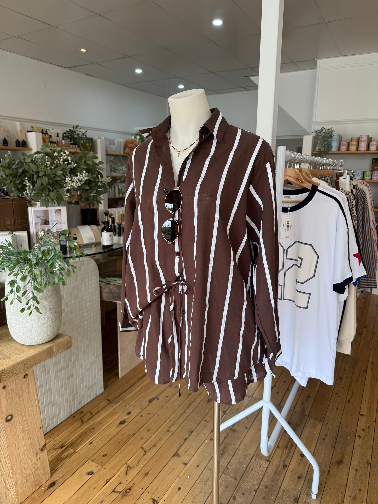 Cocoa Stripe Set