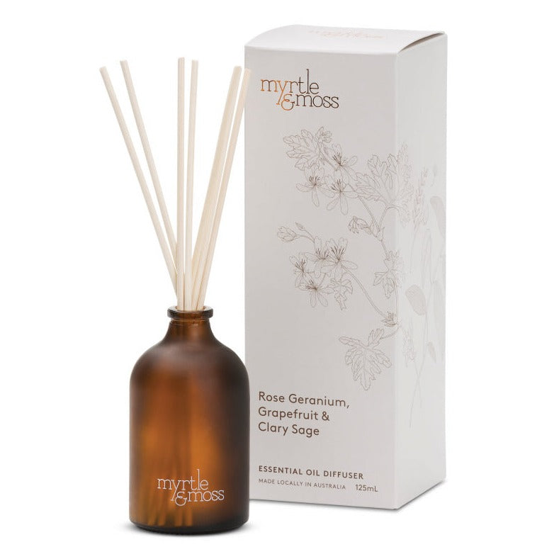 Rose Geranium, Grapefruit and Clary Sage- Essential Oil Diffuser