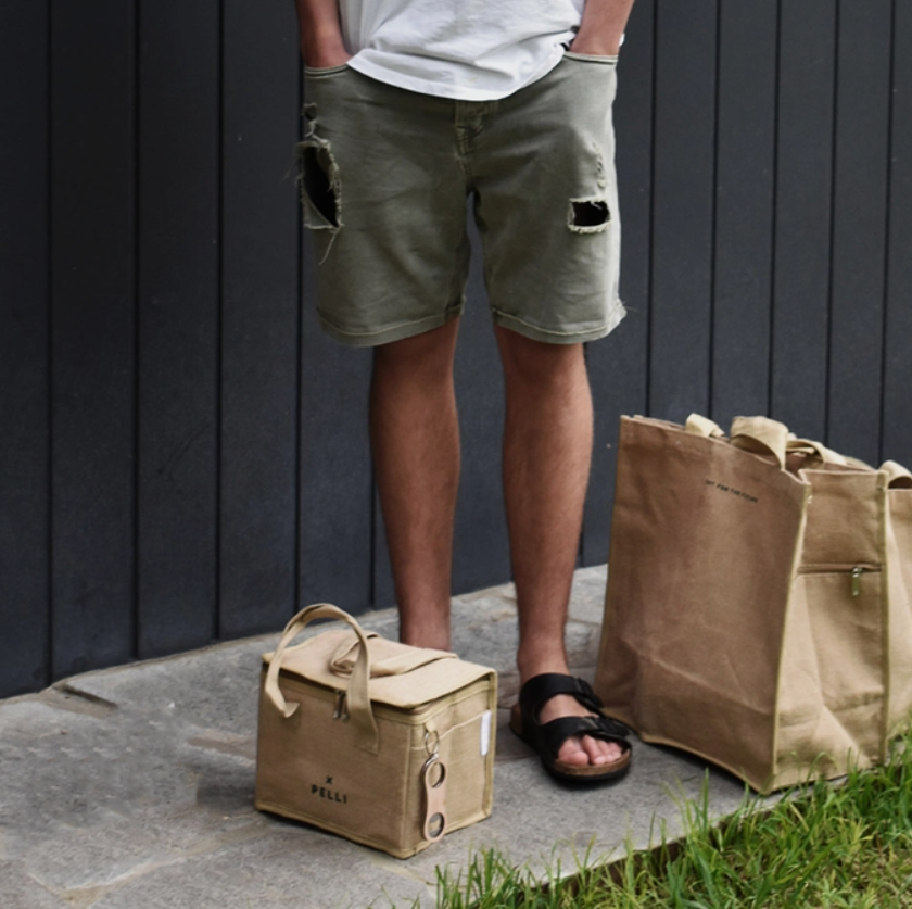 Lunch Squared Jute Bag - Natural