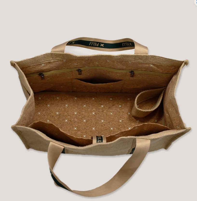 Tamarama Deluxe Tote in Natural Jute Weave