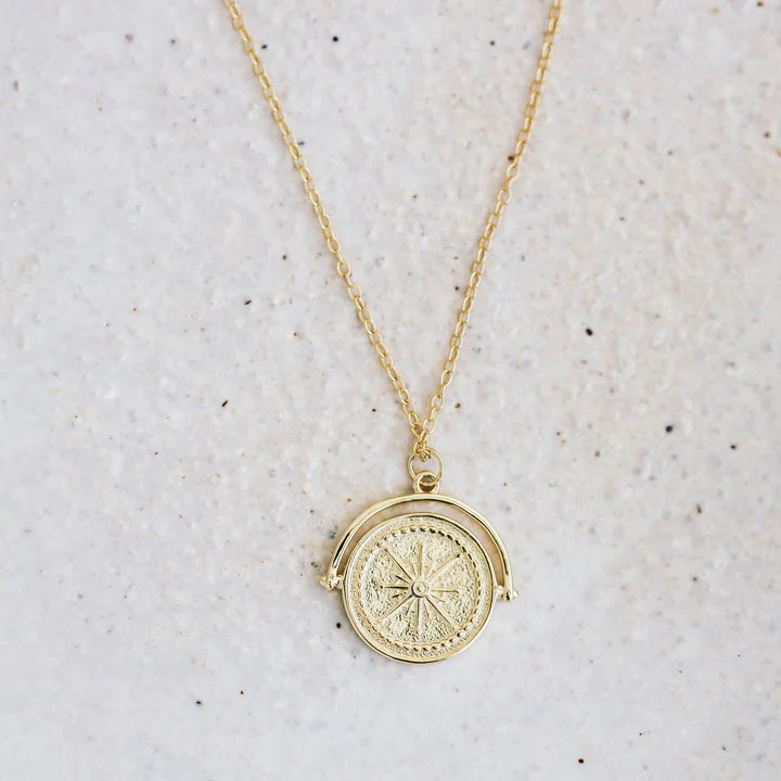 Golden Compass Necklace