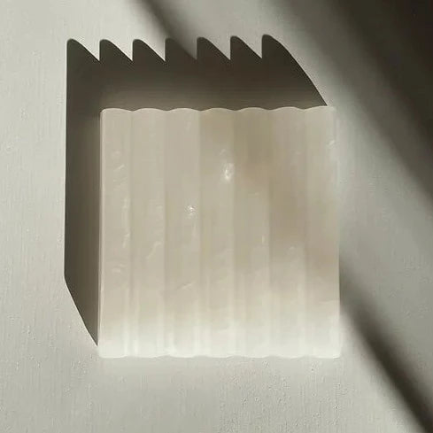 Stone Soap Dish - White Onyx