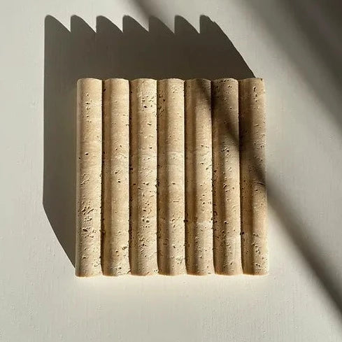 Stone Soap Dish - Travertine