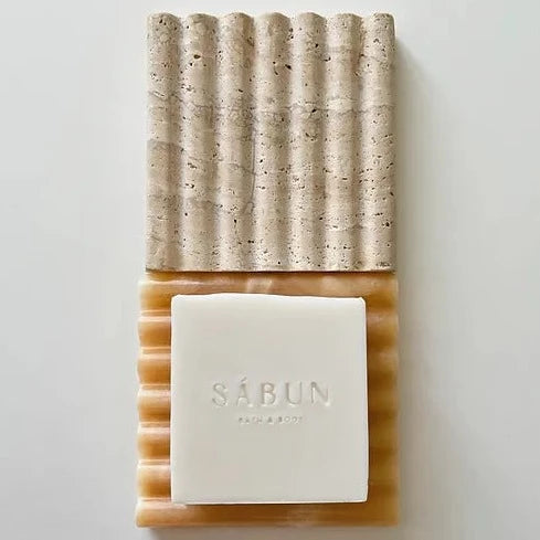 Stone Soap Dish - Honey Onyx