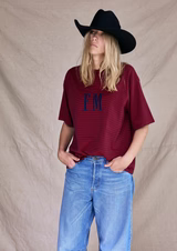 Oversize Stripe - Red/Navy
