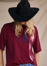 Oversize Stripe - Red/Navy
