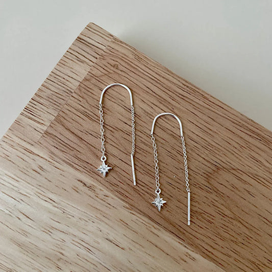 Asteria Earrings in Silver