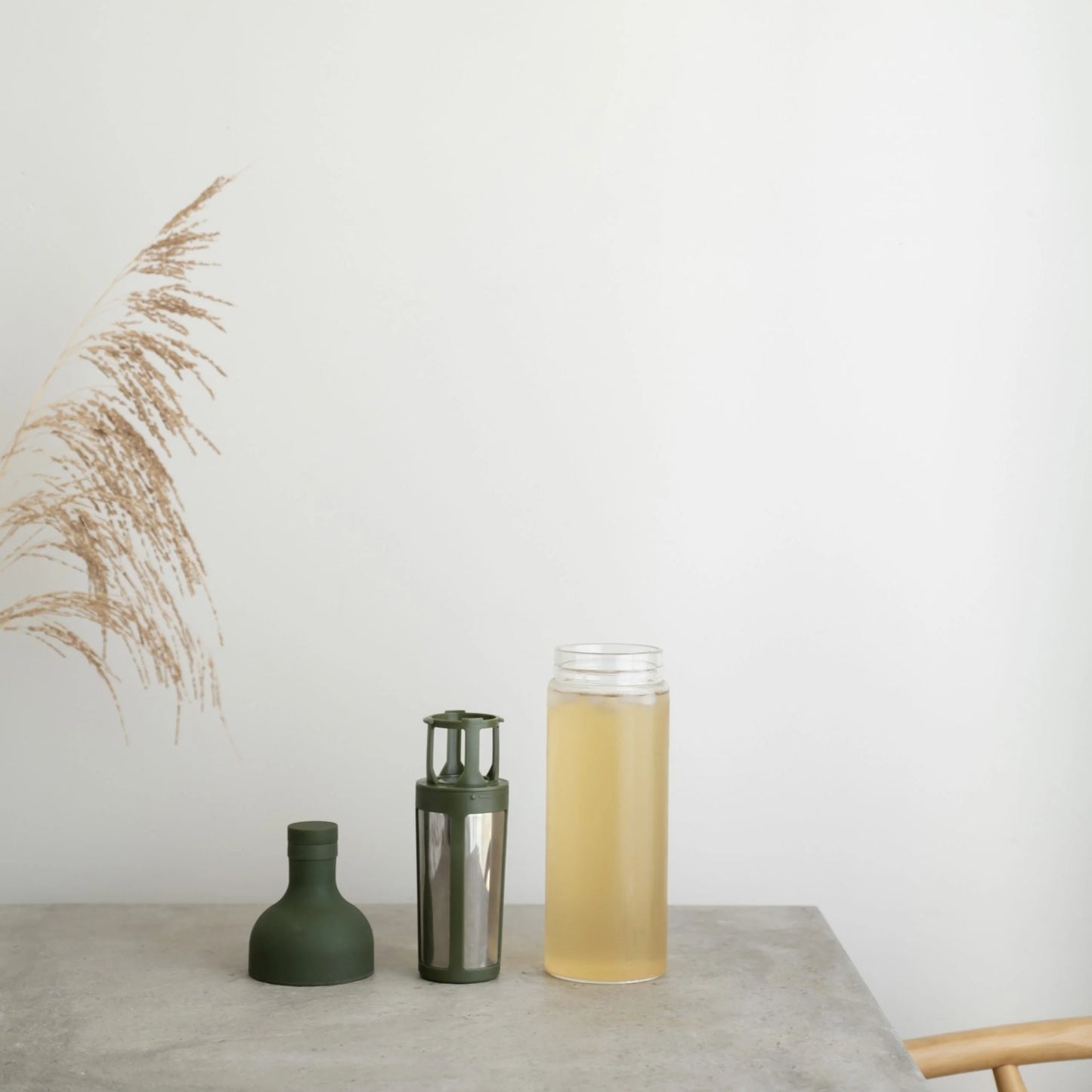 Iced Tea Bottle - Olive Green