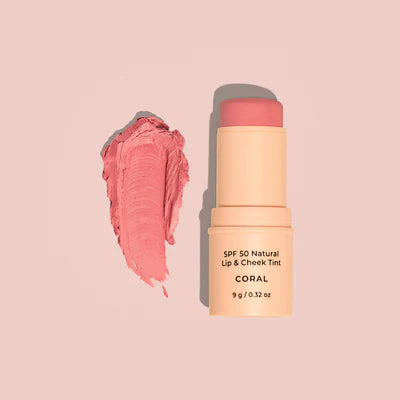 SPF 50 NATURAL LIP & CHEEK TINT - CORAL