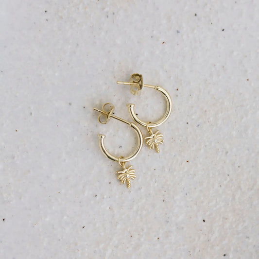 Golden Palm Earrings