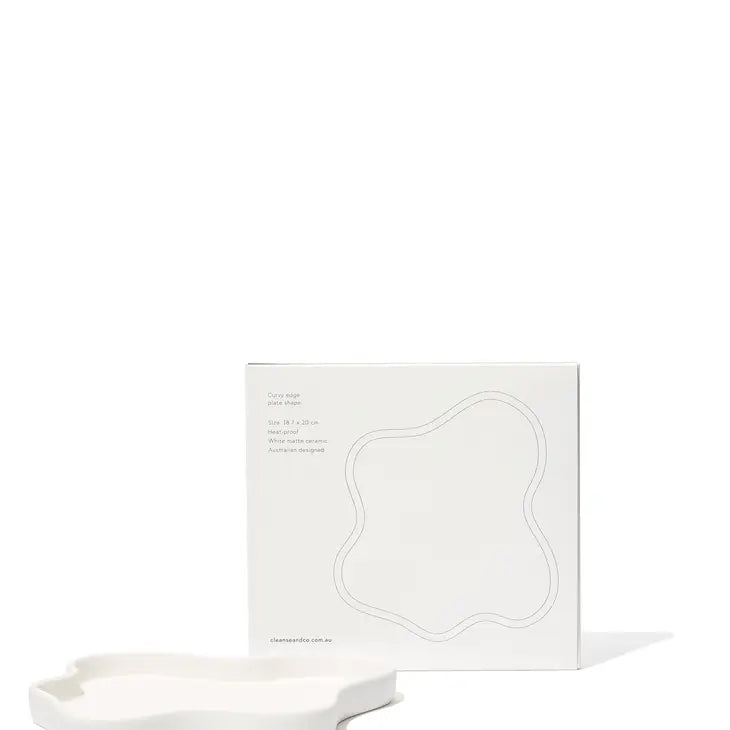 Ceramic Curvy Edged Plate