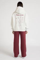 Pilates Series Hoodie - White Marle