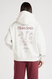 Pilates Series Hoodie - White Marle