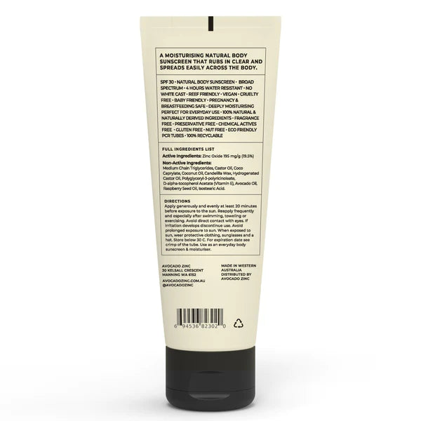SPF30 Natural Body Sunscreen