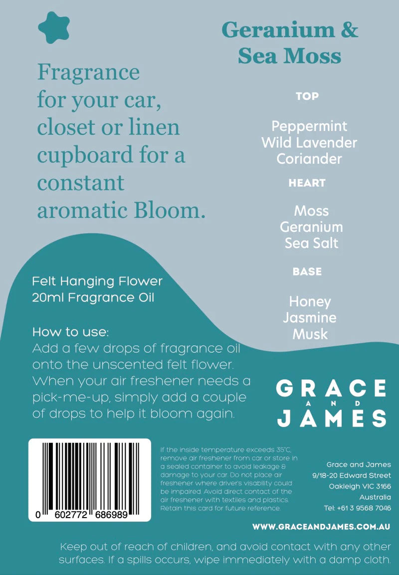 Geranim & Sea Moss - Air Freshener