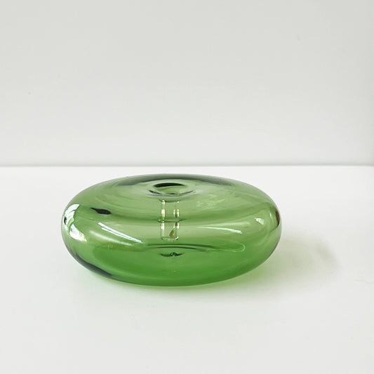 Glass Vessel Incense Holder - GREEN