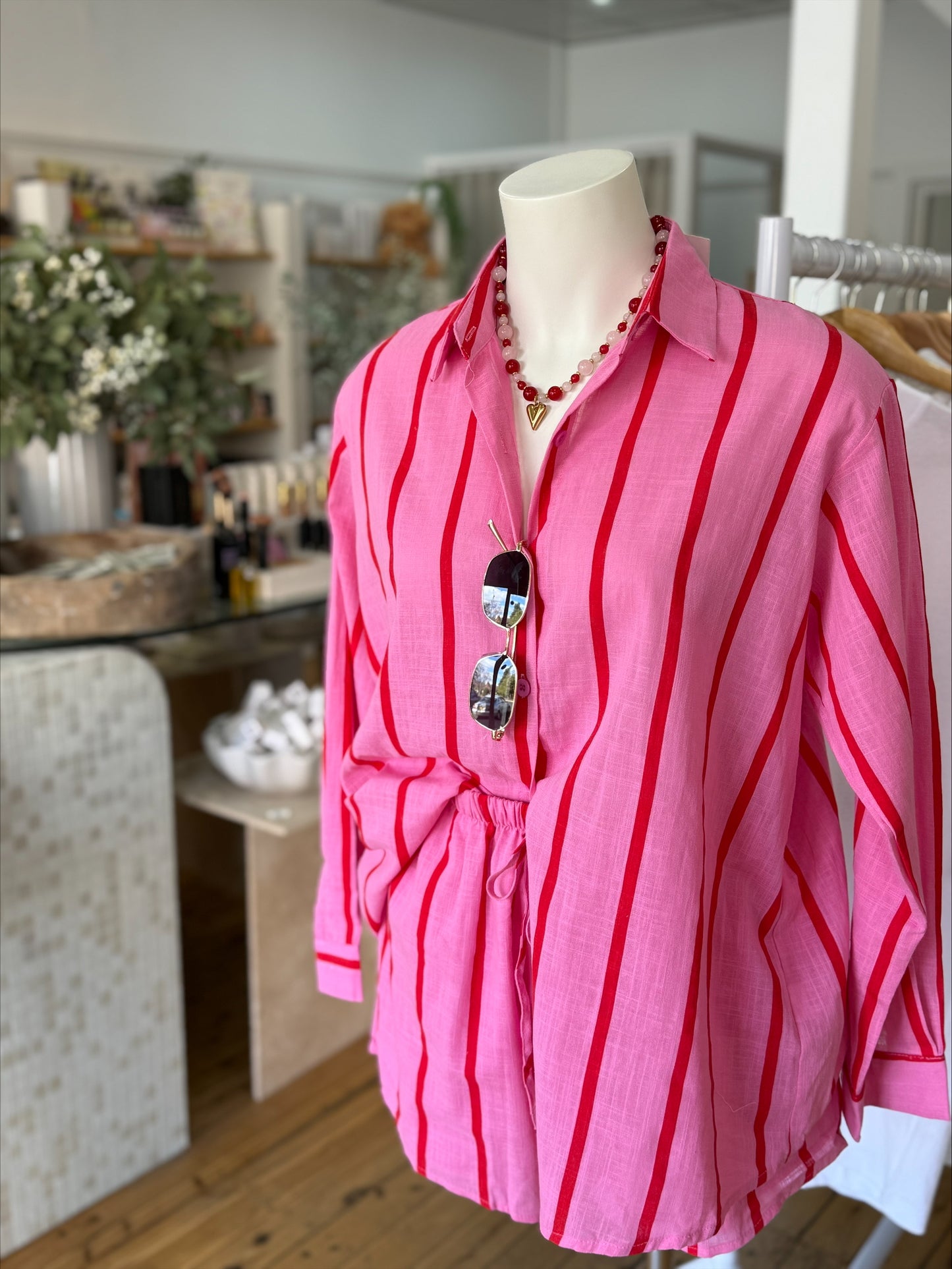 Pink Stripe Set