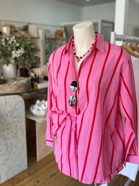 Pink Stripe Set