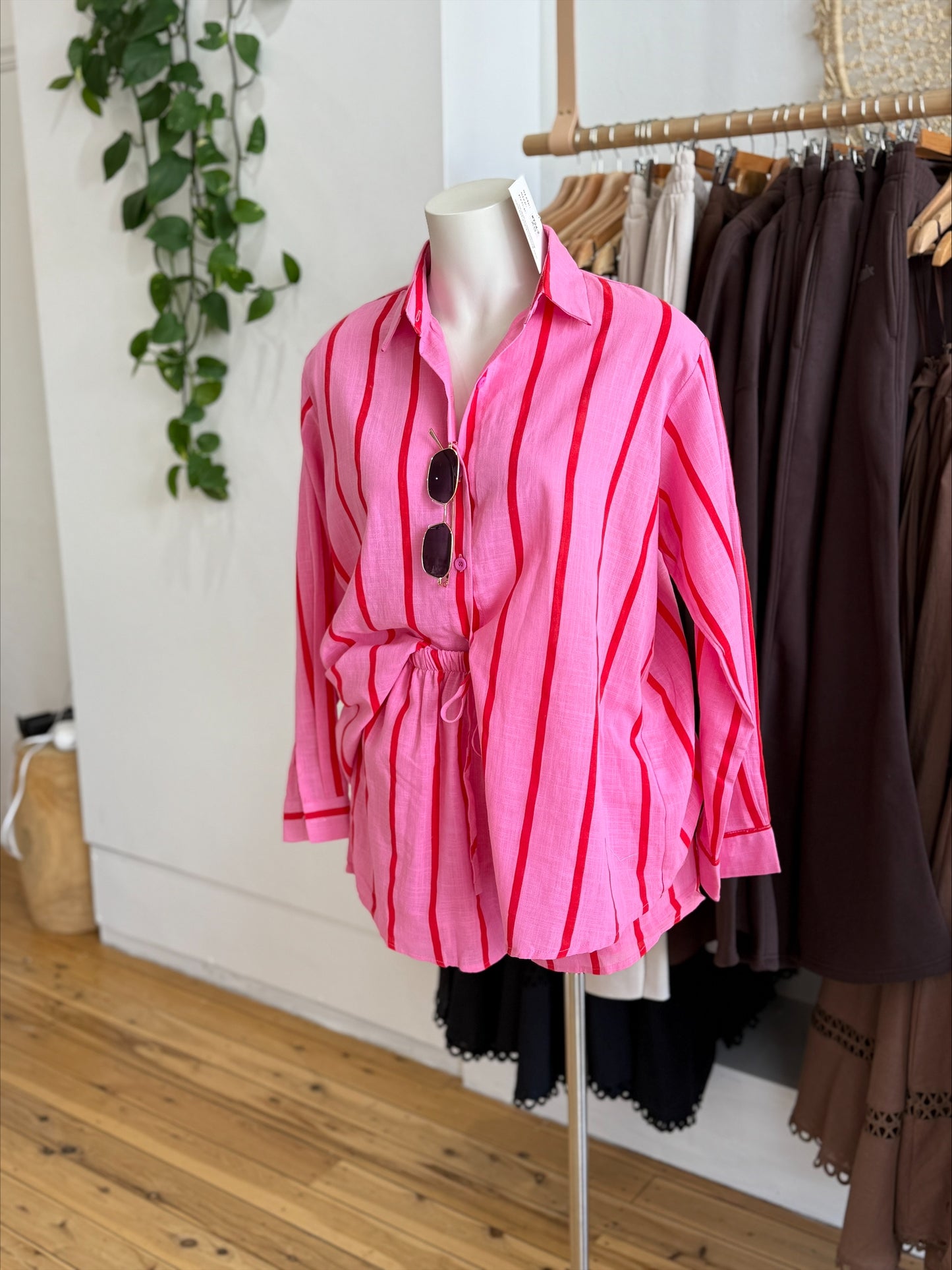 Pink Stripe Set