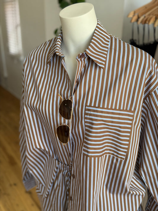 Blue/Brown Stripe Set