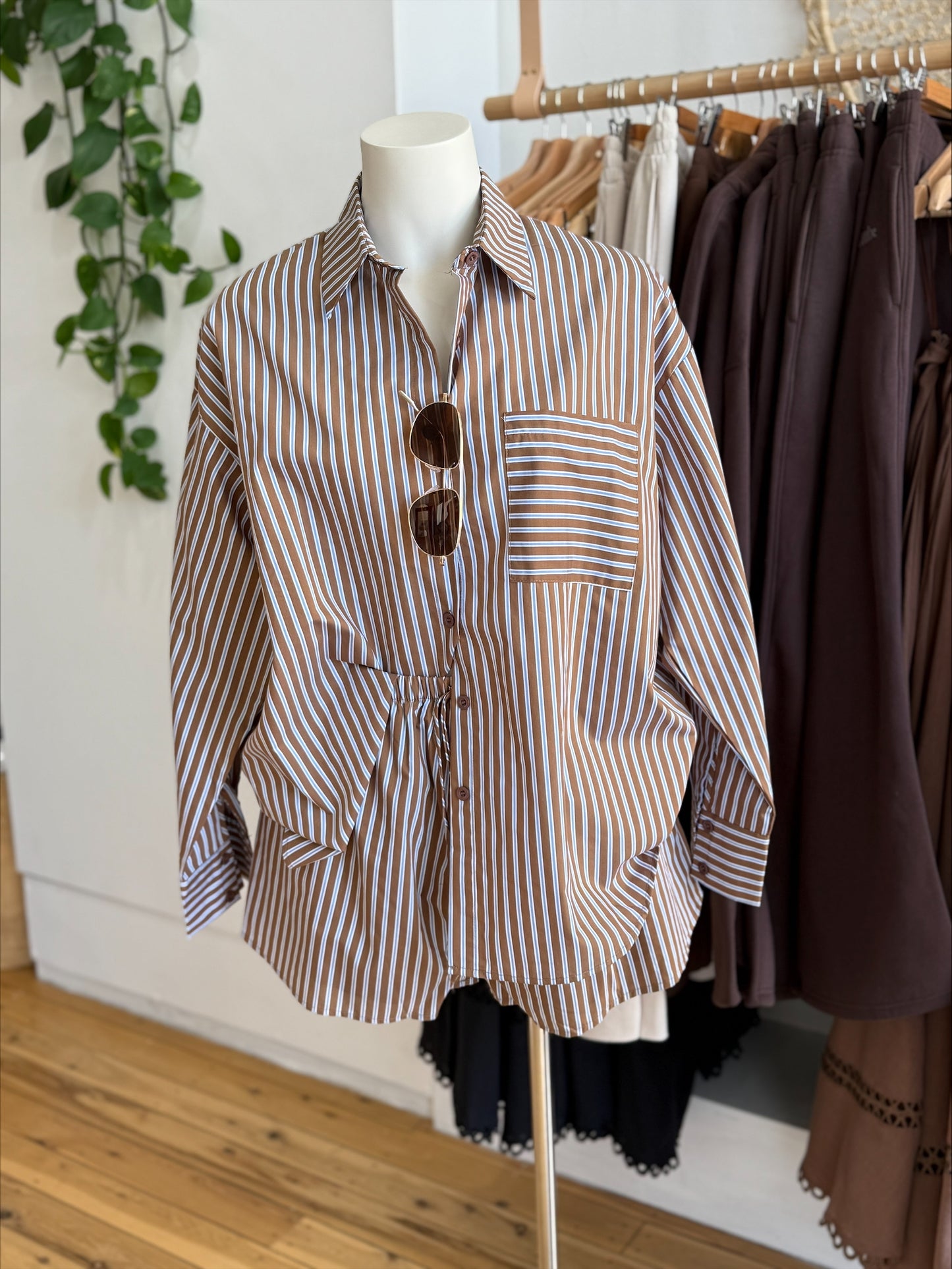 Blue/Brown Stripe Set