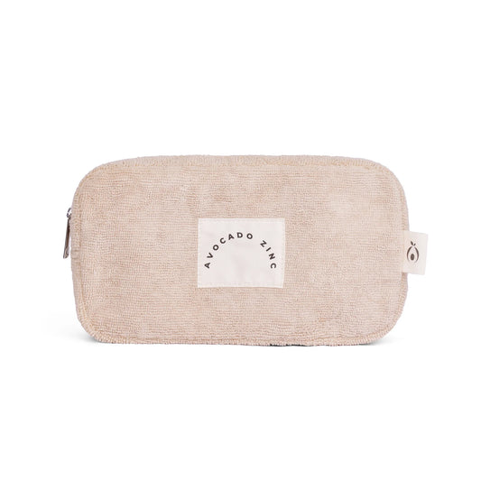 TERRY TOWELLING POUCH - LATTE