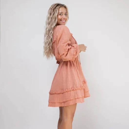 Lily Dress- Dusty Pink