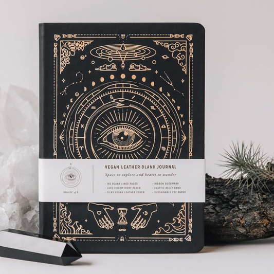 Vegan Leather Lined Journal