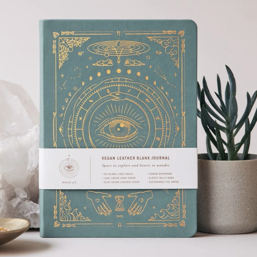 Vegan Leather Lined Journal