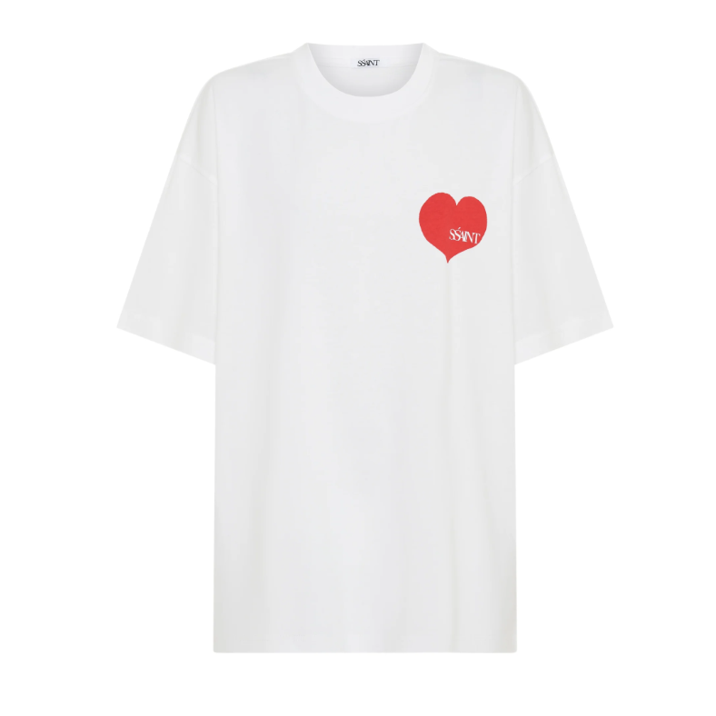 Heart Tee White
