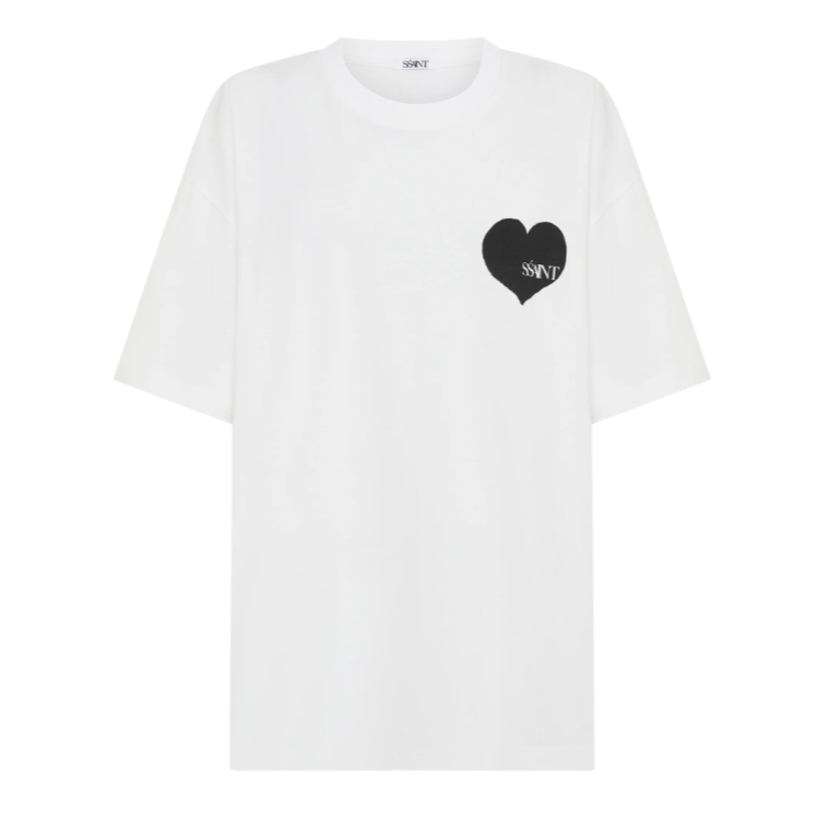Heart Tee White