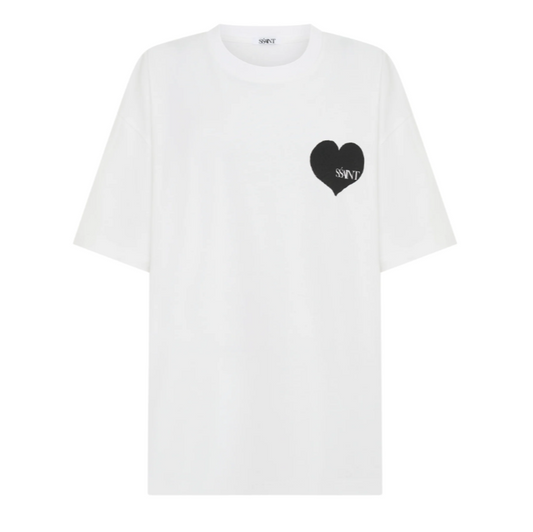 Heart Tee White