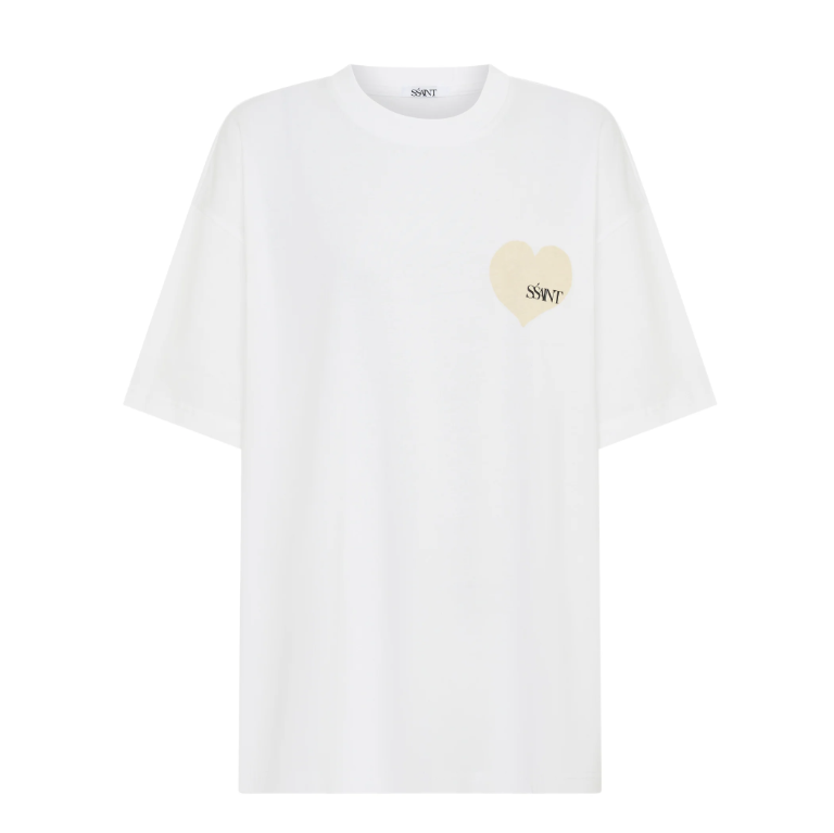 Heart Tee White