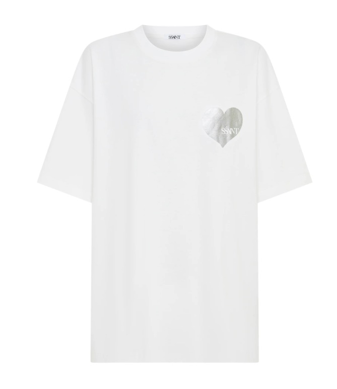 Heart Tee White