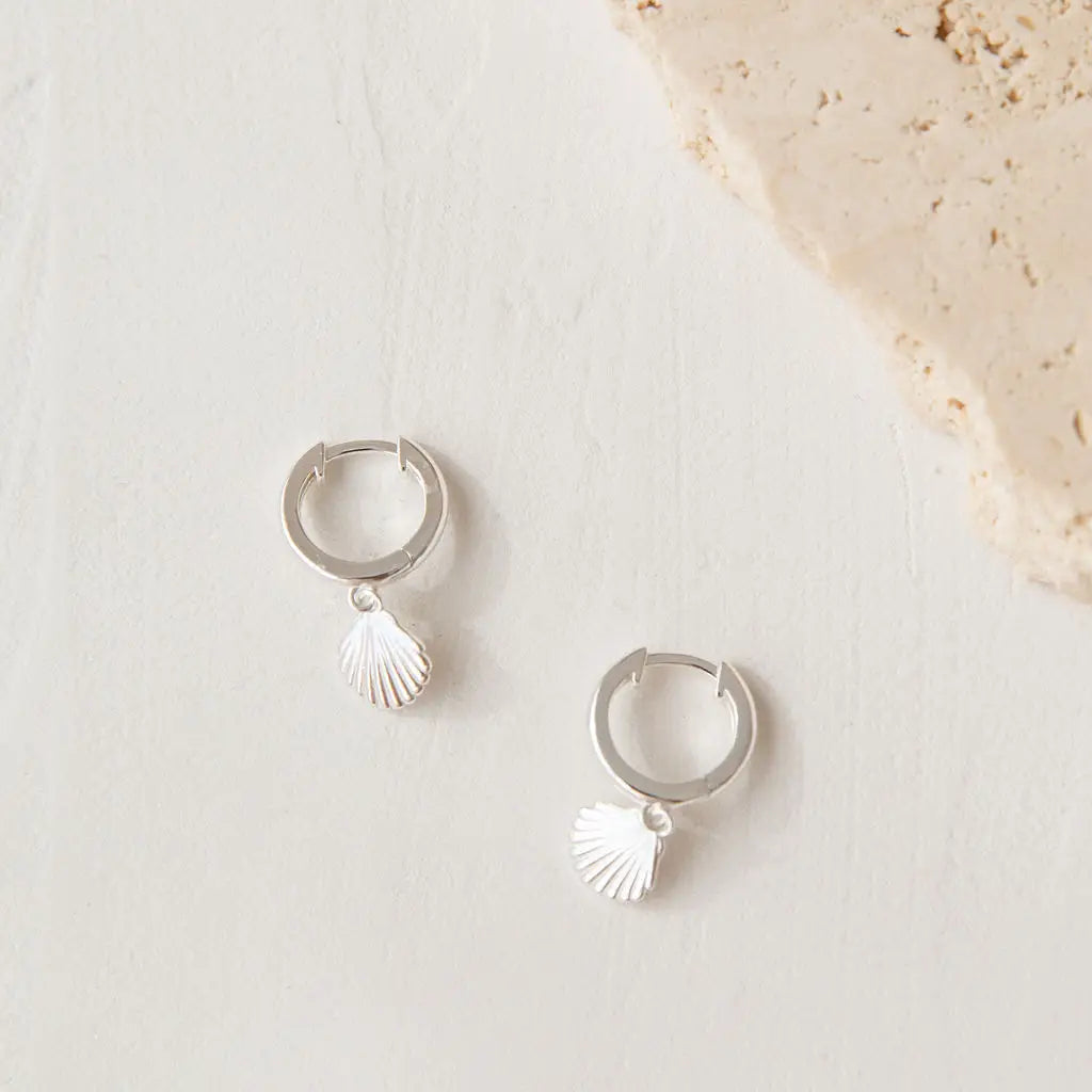 Silver Shell Earrings