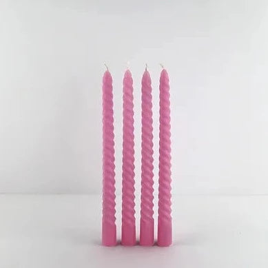 Twisted Candles -Pink