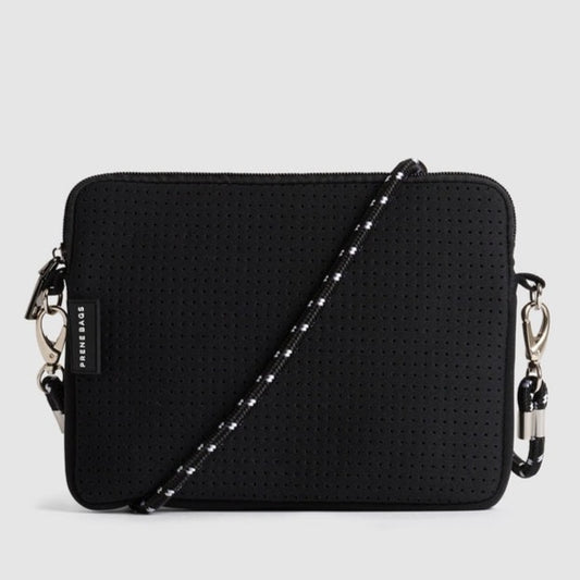 The Pixie Bag (BLACK) Neoprene Crossbody Bag