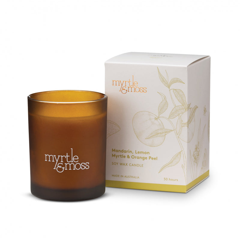 Mandarin, Lemon Myrtle & Orange Peel- Wax Candle